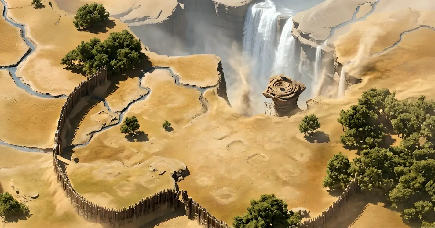 Wind outpost landscape